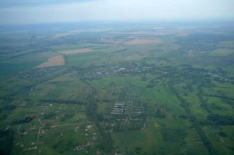 Sky view of cloudscape and earth Stock Photos