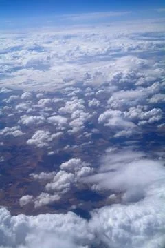 Sky view of cloudscape and earth Stock Photos