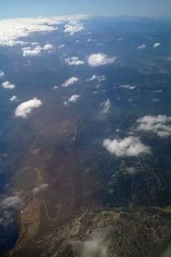 Sky view of cloudscape and earth Stock Photos