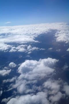 Sky view of cloudscape and earth Stock Photos