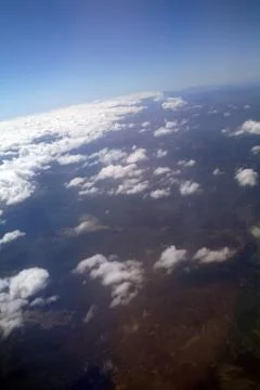 Sky view of cloudscape and earth Stock Photos