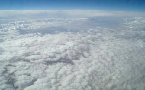 Sky view of cloudscape and earth Stock Photos