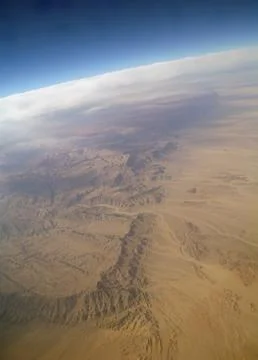 Sky view of cloudscape and earth Stock Photos