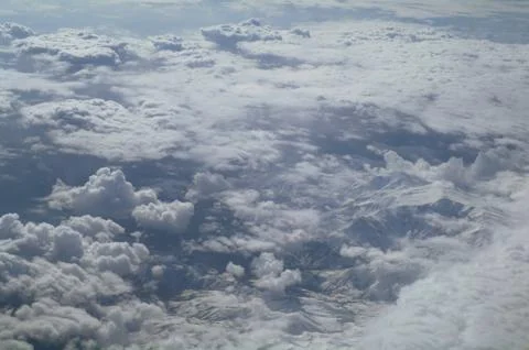 Sky view of cloudscape and earth Stock Photos