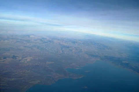 Sky view of cloudscape and earth Stock Photos