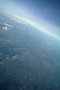 Sky view of cloudscape and earth Stock Photos
