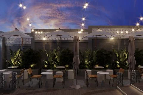 Sky View Dining Creating an Enchanting Interior Design with Stunning Views Stock Photos