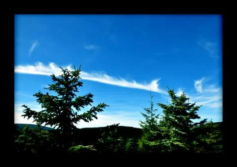 Sky view in Jizerske mountain Stock Photos