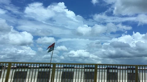 Sky view from moving vehicle Video stock 115761894