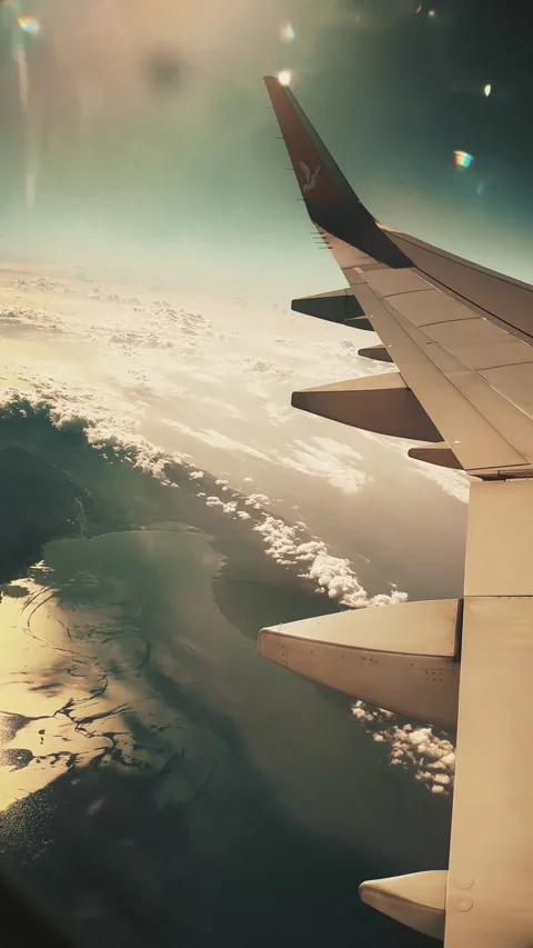 Sky view from plane Stock Footage 282007387