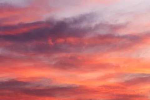 Sky view at sunset time in autumn Stock Photos