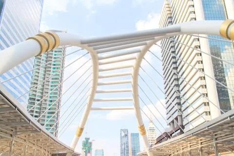 Sky walk bridge Stock Photos