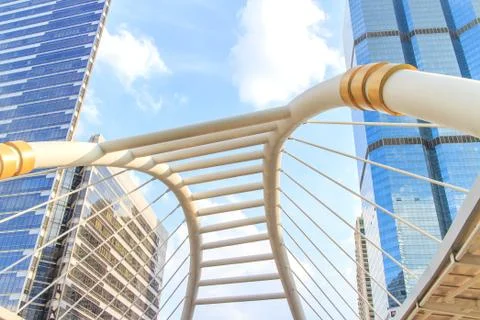 Sky walk bridge Stock Photos
