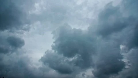 The sky was covered with dark clouds Stock Footage 257061110