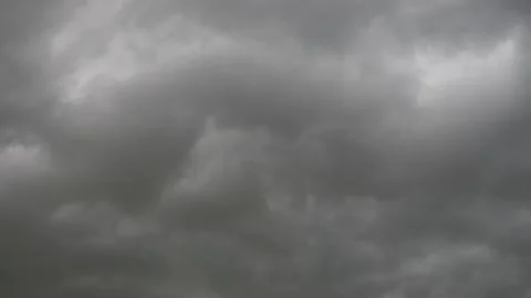 The sky was overcast and windy. In the time before it's about to rain Stock Footage 158152671