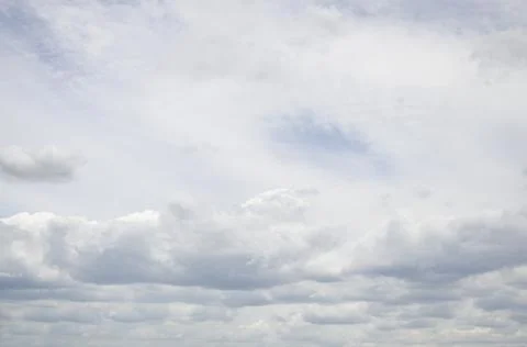 Sky with White Cloud Background and Texture. Foto stock