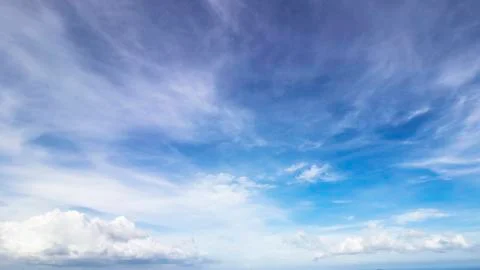 The sky with white cloud Stock Photos