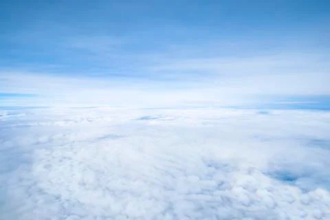 Sky white clouds background.. Stock Photos