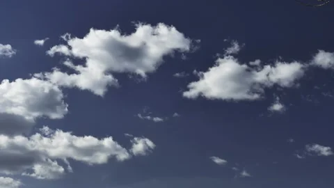Sky White Clouds Flow Atmospheric Time Lapse Stock Footage 217705874
