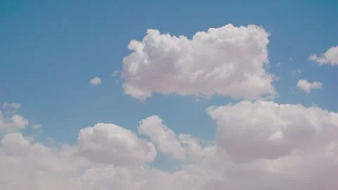 Sky White Clouds - Flowing Clouds - Cloud Timelapse - Stock Footage 257857482