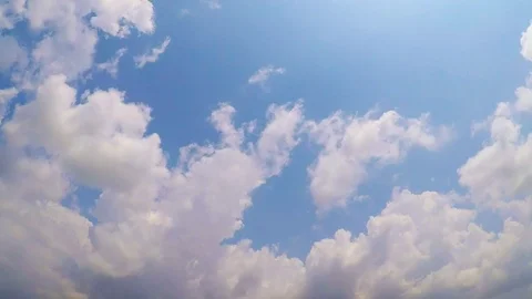 Sky with white clouds. Stock Footage 120452406