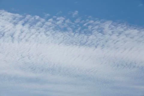 Sky - white clouds in front of a blue sky Stock Photos