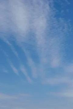 Sky - white clouds in front of a blue sky Stock Photos