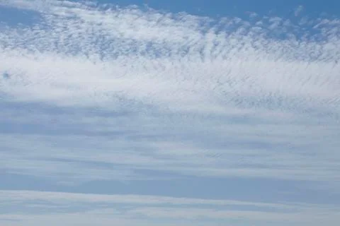 Sky - white clouds in front of a blue sky Stock Photos