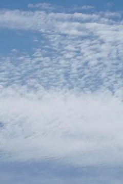 Sky - white clouds in front of a blue sky Foto stock