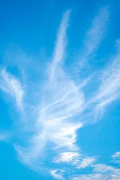 Sky, white clouds Foto stock