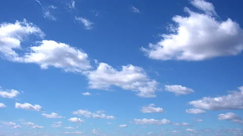 Sky with White clouds Timelapse Stock Footage 162403945