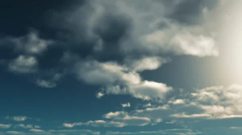 Sky winter hard 3D 01 Stock Footage 36085741