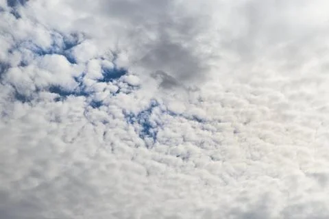 Sky within the clouds, clouds up to the horizon Stock Photos
