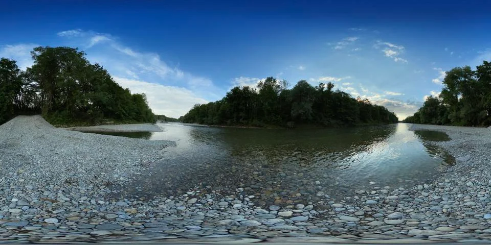Skybox - riverbed Stock Photos