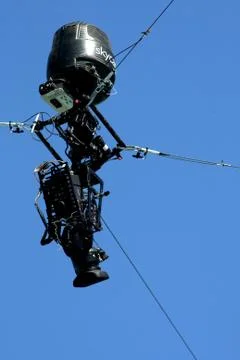 Skycam camera system Stock Photos