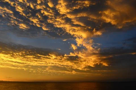 Skyclouds &amp; Ocean 库存照片