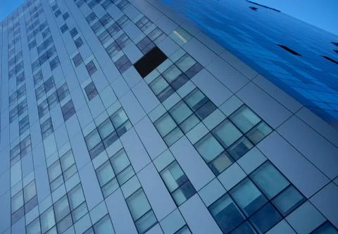 Skycraper close-up. Stock Photos