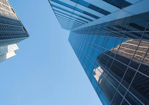 Skycrapers, low angle view Stock Photos