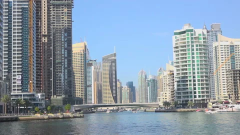 Skycrapers view in Dubai Stock Footage 86827100