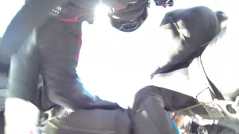 Skydive. Look from the inside. Stock Footage 71217540