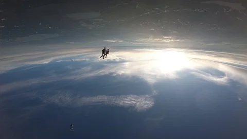 Skydive sunset Stock Footage 96772061