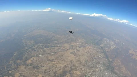 Skydive. Tandem jump Video stock 233034736
