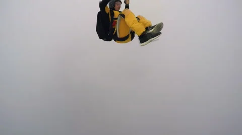 Skydiver in accelerated free fall course Video stock 59568757