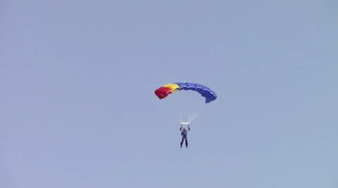Skydiver descending Stock-Footage 49597984