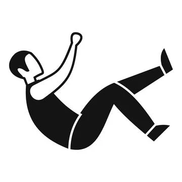 Skydiver falling through air, experiencing extreme sport Stock Illustration