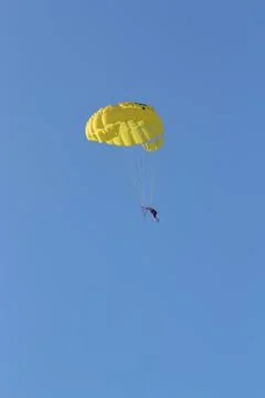 The skydiver flying Stock Photos