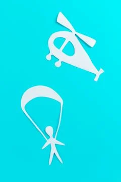 Skydiver freedom concept Foto stock