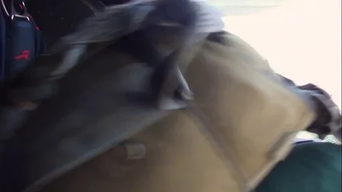 Skydiver jumping from the Airplane Stock Footage 73857871