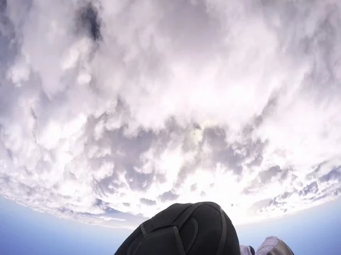Skydiver Jumps Out of Helicopter 2 Video stock 79737501