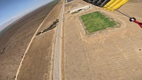 Skydiver is landing Stock Footage 317525286
